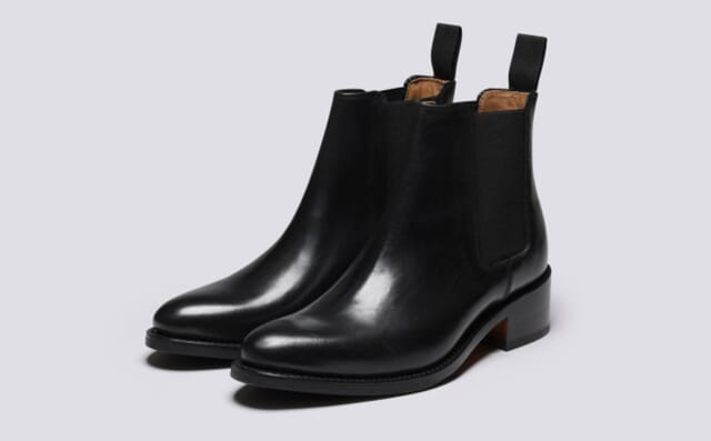 grenson Ingrid | Womens Chelsea Boots in Black Leather