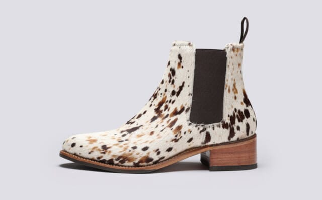 Grenson Ingrid | Womens Chelsea Boots In Western Print Hair On Hide