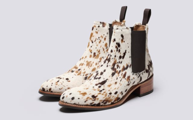 grenson Ingrid | Womens Chelsea Boots in Western Print Hair on Hide