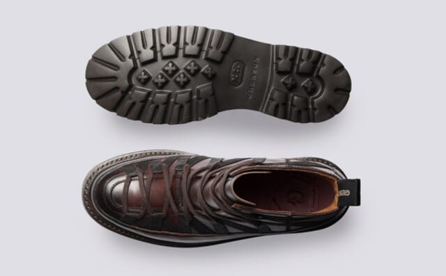 Grenson Jeanette | Womens Hiker Boots In Dark Brown Leather