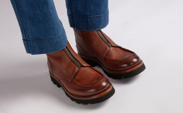 Grenson Jed | Mens Boots In Tan Country Grain Leather