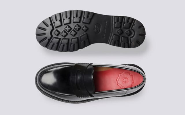 Grenson Jefferson | Loafers For Men In Black Hi Shine Leather