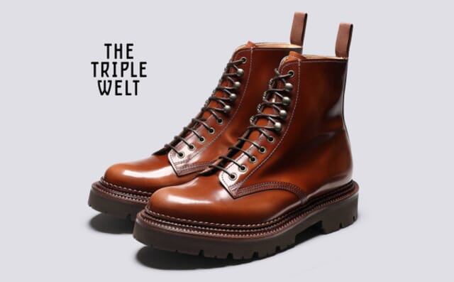 grenson Jude | Mens Boots in Mid Brown with Triple Welt