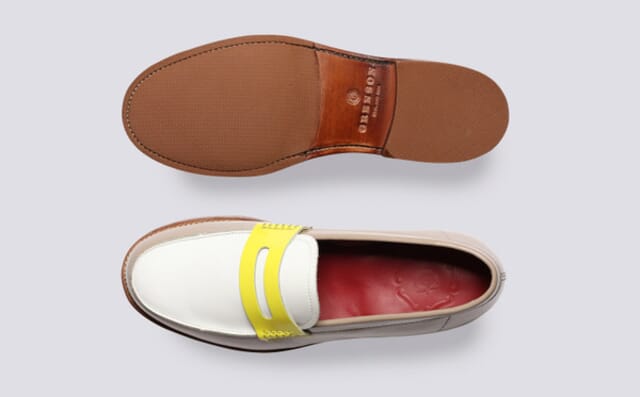 Grenson Lynn | Womens Loafers In Pink Multi Gloss Leather