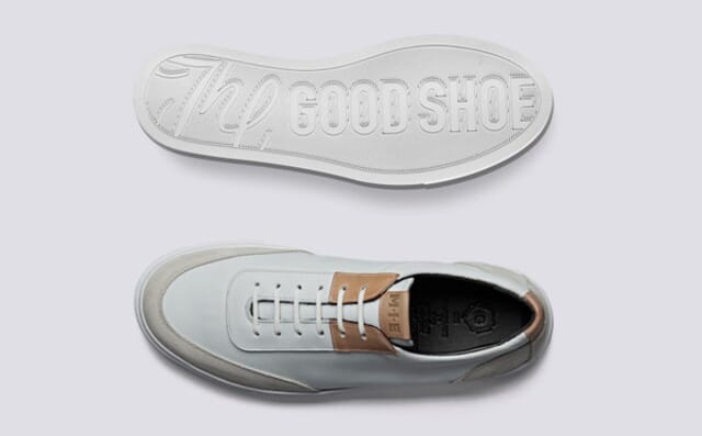 Grenson Made In England | Mens Sneakers In White Suede Shoes