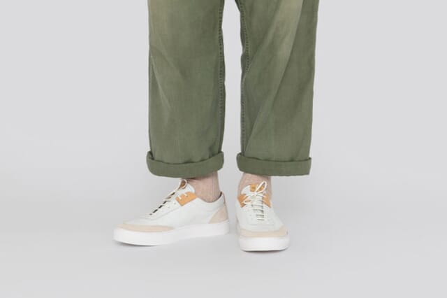 Grenson Made In England | Mens Sneakers In White Suede Shoes