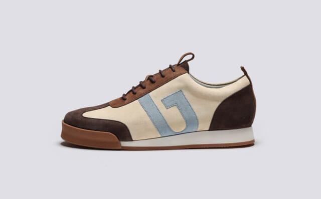 Grenson Mens Sneaker 51 | Mens Trainers In Beige And Brown Suede