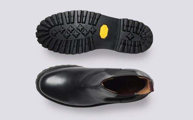 Grenson Milo WP | Mens Chelsea Boots In Black Waterproof