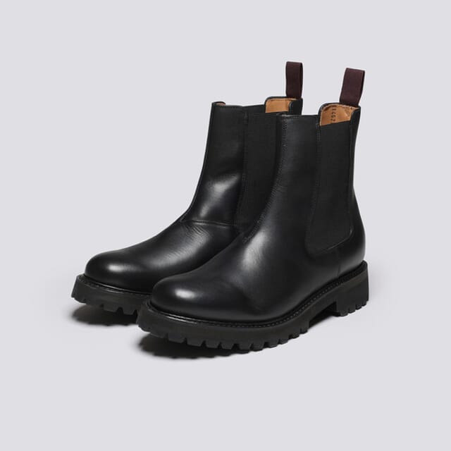 Grenson Milo WP | Mens Chelsea Boots In Black Waterproof