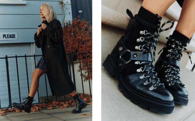 Grenson Nanette | Holly Willoughby Hiker Boots In Black
