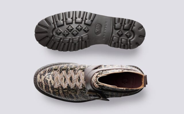 Grenson Nanette | Holly Willoughby Hiker Boots In Snake Print