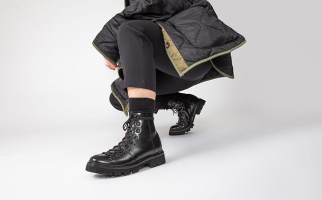 Grenson Nanette | Womens Hiker Boots In Black Colorado