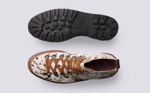 Grenson Nanette | Womens Hiker Boots In Western Hair On Hide