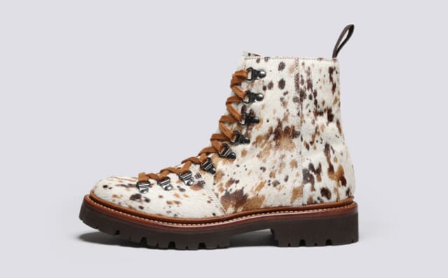 Grenson Nanette | Womens Hiker Boots In Western Hair On Hide