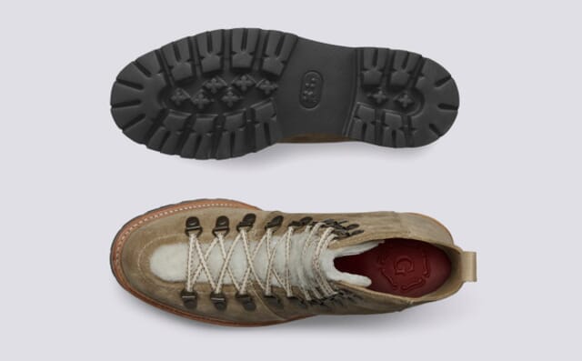 Grenson Nanette | Womens Suede Hiker Boots On Commando Sole Shoes