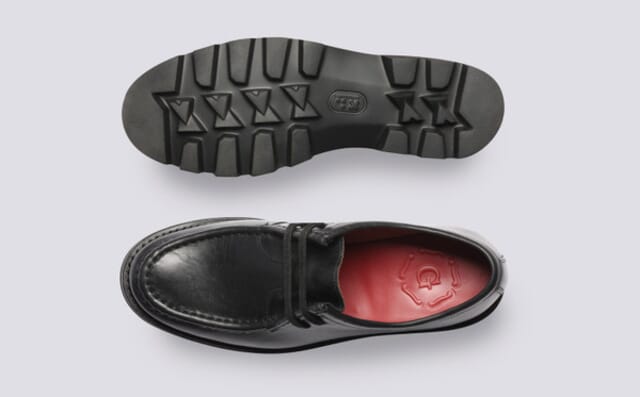 Grenson Pollyanna | Womens Derby Shoes In Black Leather