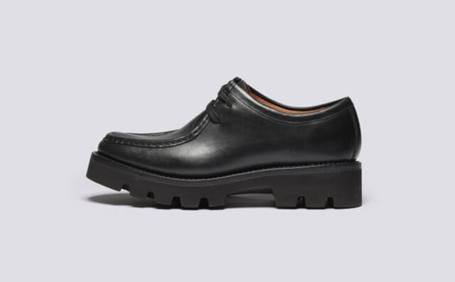 Grenson Pollyanna | Womens Derby Shoes In Black Leather