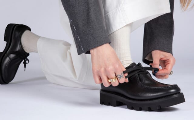 Grenson Pollyanna | Womens Derby Shoes In Black Leather