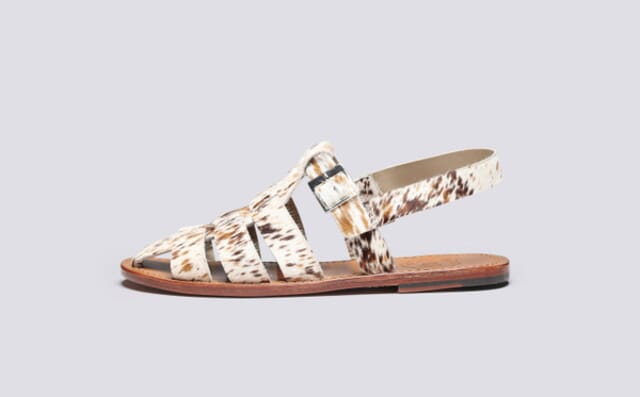Grenson Quincy | Mens Sandals In Western Print Hair On Hide