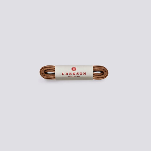 Grenson Round Sneaker Laces | Tan Unisex Shoe Laces 100cm