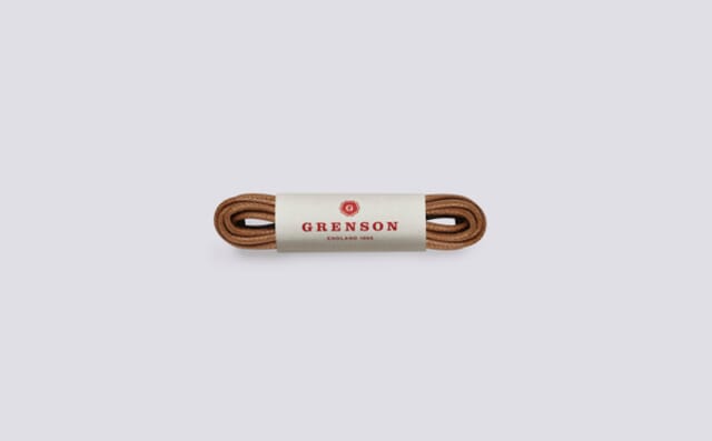 grenson Round Sneaker Laces | Tan Unisex Shoe Laces 100cm