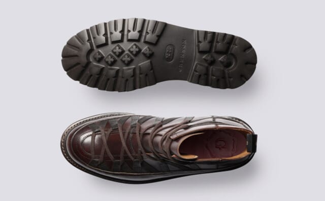 Grenson Seeley | Mens Hiker Boots In Dark Brown Leather