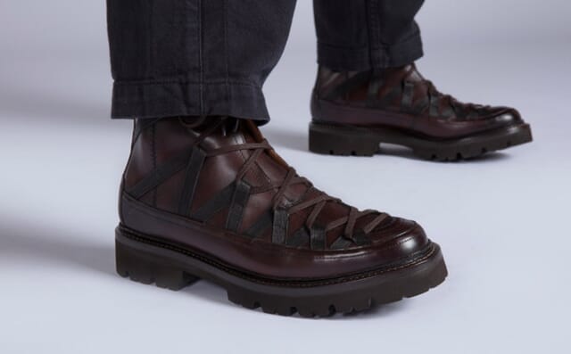 Grenson Seeley | Mens Hiker Boots In Dark Brown Leather