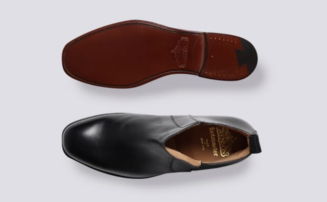 Grenson Shoe 11 | Mens Chelsea Boots In Black Leather