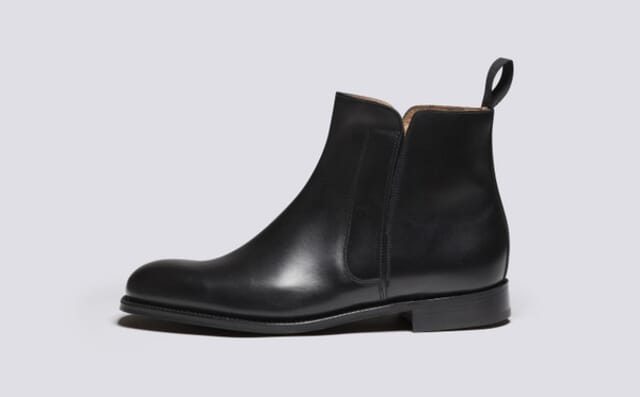 Grenson Shoe 11 | Mens Chelsea Boots In Black Leather