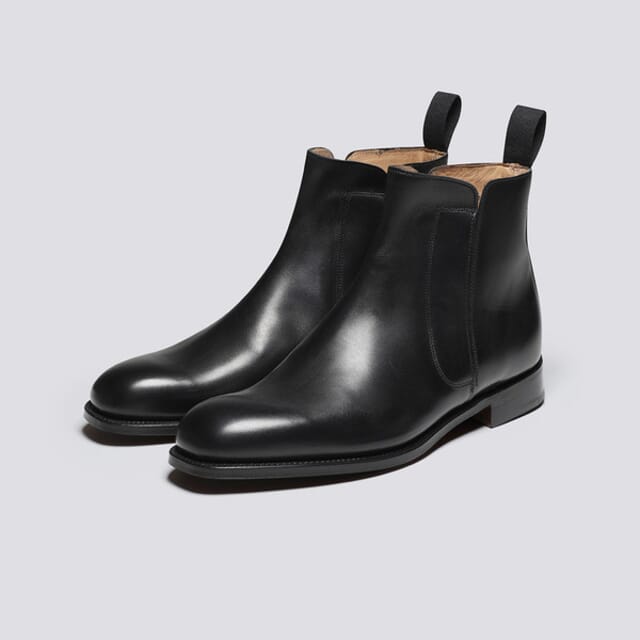 Grenson Shoe 11 | Mens Chelsea Boots In Black Leather