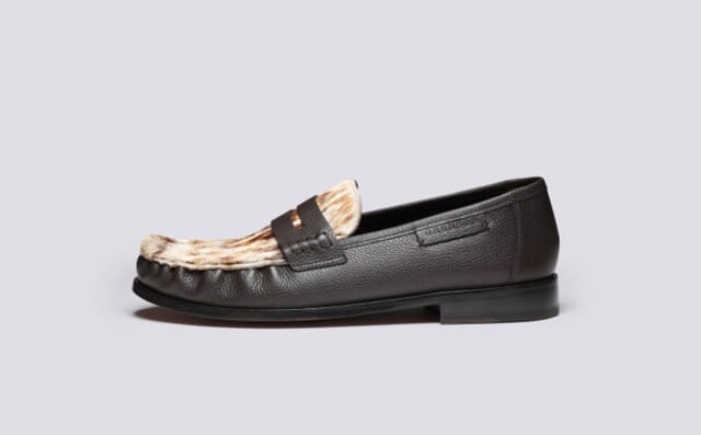 Grenson Simeon | Mens Moccasin Loafers In Brown Western Print