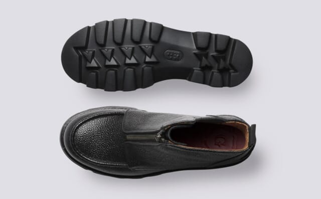 Grenson Simone | Womens Boots In Black Country Grain Leather