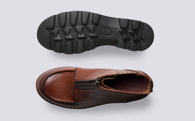 Grenson Simone | Womens Boots In Tan Country Grain Leather