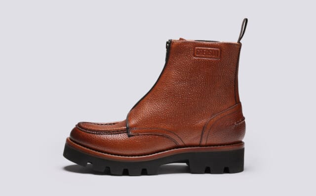 Grenson Simone | Womens Boots In Tan Country Grain Leather