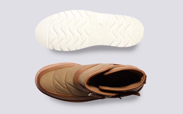 Grenson Skyler | Womens Boots In Ginger Canvas And Nubuck