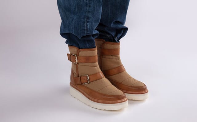 Grenson Skyler | Womens Boots In Ginger Canvas And Nubuck