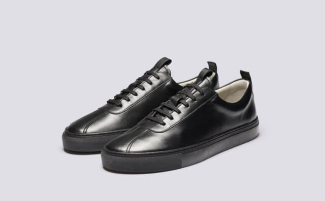 grenson Sneaker 1 | Mens Sneakers in Black Nappa Leather