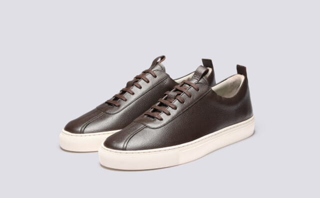 grenson Sneaker 1 | Mens Sneakers in Brown Softy Grain Leather