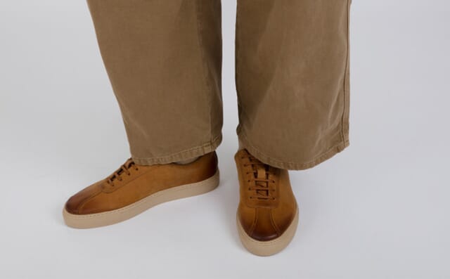 Grenson Sneaker 1 | Mens Sneakers In Ginger Burnished Nubuck