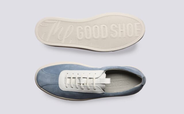 Grenson Sneaker 1 | Mens Sneakers In Light Blue Suede