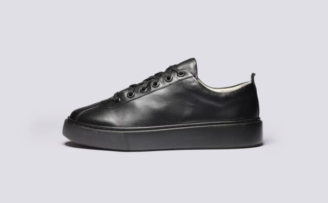 Grenson Sneaker 30 | Mens Sneakers In Black Nappa Leather