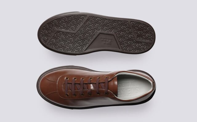 Grenson Sneaker 30 | Mens Sneakers In Brown Antique Leather