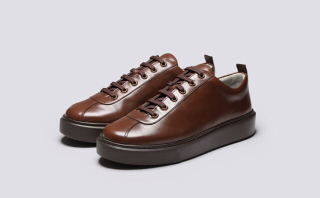 grenson Sneaker 30 | Mens Sneakers in Brown Antique Leather