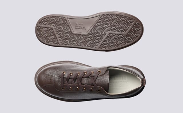 Grenson Sneaker 30 | Mens Sneakers In Brown Grain Leather