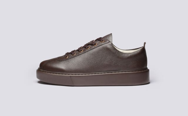 Grenson Sneaker 30 | Mens Sneakers In Brown Grain Leather