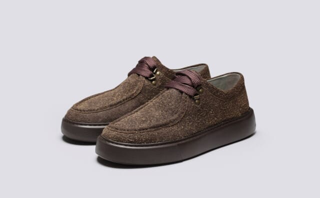 grenson Sneaker 41 | Mens Derby Sneakers in Brown Suede