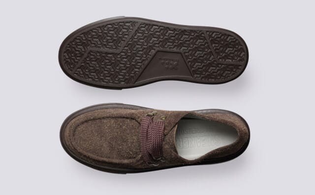 Grenson Sneaker 41 | Womens Derby Sneakers In Brown Suede