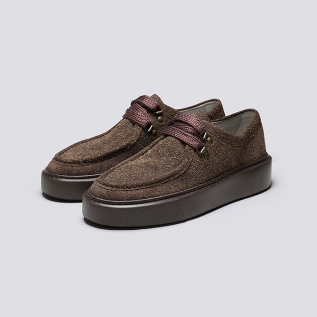 Grenson Sneaker 41 | Womens Derby Sneakers In Brown Suede