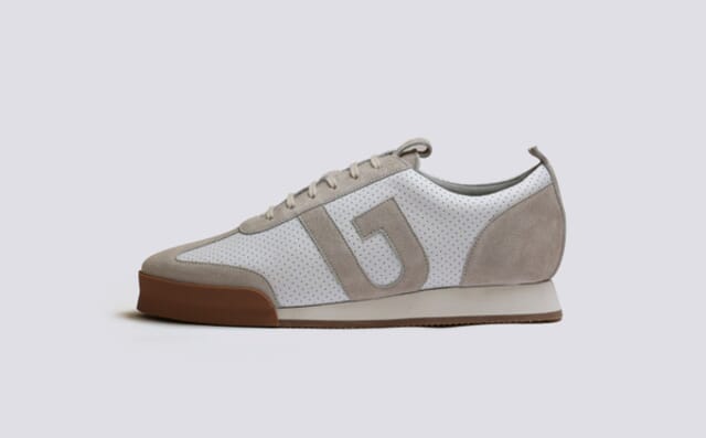 Grenson Sneaker 51 | Mens Trainers In Perforated White