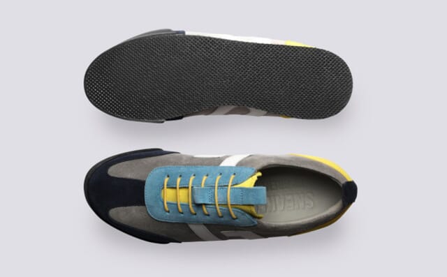 Grenson Sneaker 51 | Womens Trainers In Grey Multi Suede